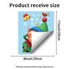 Adesivos de Janela Estáticos Temáticos de Natal em Desenho Animado 3D, Sem Cola, Sem Danos ao Vidro, Decoração de Feriado para Janelas da Sala de Estar