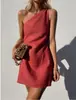 2026 Nuevo Comercio Exterior Transfronterizo WISH Moda Femenina Ajuste Delgado Elegante Vestido Bardot de Verano de Gama Alta para Mujer, Estilo Europeo y Americano