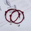 Pulseira de Casal Votos de Montanha e Mar Transfronteiriça Ímã Atrai Amor Verdadeiro e um Par de Pulseiras de Corrente Tecidas à Mão para Homem e Mulher