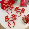Diadema del Festival de Primavera de Año Nuevo Diadema del año del Dragón Fiesta anual festiva de Año Nuevo Accesorios para el cabello de Año Nuevo Pasador del Día de Año Nuevo Decoración de Feliz Año Nuevo