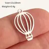 Ponteira de Chupeta para Recém-Nascido com Pegada Coração Casa Aço Inoxidável Pingente DIY Pin Polido Espelhado Acessórios de Colar
