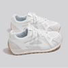 Zapatos de Entrenamiento Alemanes Retro de Primavera y Otoño 2025 para Mujer con Suela Gruesa y Aumento de Altura, Estilo Casual Combinable para Exteriores Antideslizantes