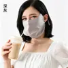 Yu Yue Nueva Mascarilla Facial 100% Seda Protección Solar Unisex Protección de Esquina de Ojo Protección UV Apertura Mascarilla Facial de Seda de Morera