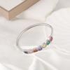 Pulseira geométrica quadrada de cobre com zircônia colorida, moda europeia e americana, nova, para mulheres, ornamentos de mão com diamantes coloridos, atacado