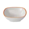 A5 melamina laranja louça lateral tigela pequena restaurante comercial restaurante tigela pequena para sopa porcelana plástico restaurante hot pot tigela para temperos