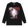 Camiseta de manga larga holgada de talla grande para amantes de los hombres y mujeres, nueva marca de moda estadounidense de verano 2024, camiseta para adolescentes