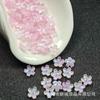 4 Cajas de Flores Pequeñas de Vidrio de unos 10 mm con un Agujero Pequeño, Pequeños Cerezos en Flor, Materiales para Hacer Accesorios para el Cabello Hechos a Mano de Estilo Antiguo para Bricolaje