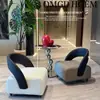 Taburete Individual de Ocio Moderno de Lujo Ligero para Sala de Estar Pequeña, Uso en Casa, Taburete Irregular con Respaldo para Balcón, Taburete Bajo para Cambiar Zapatos