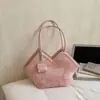 Bolsa Tote Saco Casual Coreana de Nicho para Mulheres, Nova Bolsa de Ombro de Grande Capacidade, Bolsa Vintage de Axila