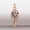 Novo bracelete popular em ouro rosé oito corações e oito flechas zircônia bracelete simples feminino bracelete de cristal coreano