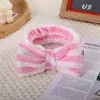 Diadema de rayas para el cabello de mujer de Corea del Sur, diadema de franela para lavarse el cabello, diadema linda de lunares para lavarse la cara, accesorios para el cabello