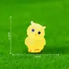Novo produto transfronteiriço: Figurinhas de coruja luminosas e fofas, acessórios decorativos DIY para paisagismo de jardins, ornamentos de paisagem em miniatura