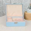 Caja de Joyería, Joyería de Mano, Caja de Almacenamiento de Joyería, Pendientes de Alta Gama, Pendientes, Anillos, Caja de Joyería, Caja de Almacenamiento al por Mayor