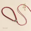 Cordón con Nudo de Diamante Tejido a Mano con Hebilla, Cadena para Colgante, Llavero y Piezas de Accesorio