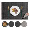 Jogos Americanos de Couro Estilo Ins Nórdico, Tapetes de Mesa Resistentes ao Calor, Tapetes de Isolamento para Mesa de Jantar, Tapetes para Tigelas, Jogos Americanos de Alta Qualidade para Pratos de Jantar, Tapetes para Xícaras de Chá