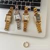 Reloj IEKE estilo francés con placa cuadrada pequeña, estilo retro nicho, para mujer, estilo romano de la Edad Media, exquisito, ligero, de lujo, venta al por mayor