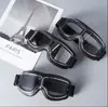 Espelho de Guidão de Motocicleta Óculos Retro Estilo Harley à Prova de Vento Areia Veículo Elétrico Capacete Meio Capacete Respirável e Seguro