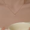 Banyan Tree Plata S925 Pareja DIY Lujo Ligero Collar 26 Letras Simple Nicho Mini Colgante Diamante Flash Cadena de Cuello