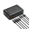 Cargador Multi-Puerto de Nitruro de Galio de 200W Estándar Británico Adecuado para Cargador Apple 16 Cargador Samsung Certificado Ukca