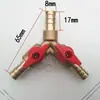 Conector de interruptor de três vias para motor de popa Modificação da linha de combustível do tanque de combustível diesel marinho Cabeça em T Válvula de três vias Acessórios