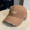 Circunferencia de Cabeza Grande Moda Estilo Coreano Mezclilla Lavada Letras Bordadas Gorra de Béisbol Mujeres Primavera Otoño Retro Pareja Gorra Plana