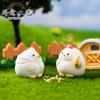 Micro Paisaje Creativo Lindo Muñeco de Pollo de Granja Musgo Jardinería DIY Decoraciones Accesorios Adornos de Escritorio Coche