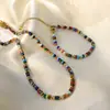 Collar con Colgante de Girasol y Perlas Transfronterizo Europeo y Americano, Cadena para Clavícula de Diseño Nicho Estilo Bohemio a la Moda para Mujeres