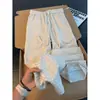 Pantalones casuales retro americanos con estampado de espinas para hombre, colección de otoño, estilo cleanfit, pierna recta, corte holgado y pantalones de pierna ancha fluidos