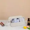 Bolsa de Cosméticos de Viaje de PVC Transparente Portátil Impermeable Neceser Cosméticos Portátil Bolsa de Almacenamiento de Gran Capacidad