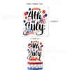 Conjunto de Decoração para Festa de Feriado com Tema do Dia da Independência Americana com Bandeiras de Papel, Balões, Adesivos de Tatuagem e Conjunto de Leques