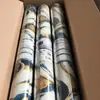 Adesivos de Azulejo de Mármore para Exportação Transfronteiriça Rolo Grande Dourado Decoração de Renovação de Parede Papel de Parede Impermeável e Anti-incrustante