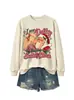 Vi a Dolly besando Amazon eBay sudadera divertida de moda europea para mujer con cuello redondo y mangas largas