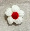 Flor Fofa Estilo Hyuna Flor Plissada DIY Flor de Lã Tricotada Acessórios de Roupa Flor de Crochê à Mão Alfinete de Flor Acessórios para Bagagem