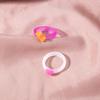 Anillo de oso mini dulce lindo pequeño de comercio exterior europeo y americano anillo de caramelo rosa amor ins traje de anillos