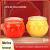 Lâmpada de Manteiga Anjian Pacote com 6 Velas de Lótus de Boca Plana de 24 Horas, uma Ótima Oferta para Adorar Buda, Ecológica, Sem Fumaça, com um Aroma Leitoso