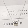 Collar de Hueso de Serpiente Brillante para Mujer, Sencillo y Moderno, Versátil, Cadena Delgada para Clavícula, Gargantilla de Estilo Nicho de Moda