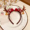 Diadema Festiva Luminosa de Astas de Alce para Adultos, Tocado con Purpurina para Actividades de Performance Infantil, Accesorios para el Cabello de Mujer