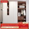 Moderno Luz de luxo liga de alumínio guarda-roupa Home Quarto Wall-to-Top armário de armazenamento All-Aluminum Home Móveis