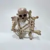 Decoração de Cenário de Halloween Adereços Crânio de Plástico Ossos Ossos Espalhados Corrente para Bar Casa Assombrada Sala de Fuga
