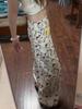 Jeans Blancos de Pierna Ancha con Estampado de Gatito Lindo de Dibujos Animados para Mujer Estilo Nuevo Recto Holgado Estilo Perezoso