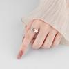 Anillo Giratorio Estrella Nueva Más Vendido Transfronterizo para Mujer con Apertura Giratorio Ajustable Anillo de Dedo Índice Entrelazado Estrella y Luna