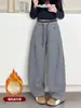 Pantalones de Primavera y Otoño para Niñas 2025 Nuevos Pantalones Deportivos Súper Estilosos para Niñas de Secundaria, Pantalones Deportivos Forrados de Forro Polar de Otoño e Invierno para Niños Grandes