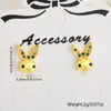 Pendientes de zanahoria tridimensionales de moda de venta caliente transfronterizos, nicho, combinan con todo, personalidad, diseño de conejo, pendientes exquisitos, joyería