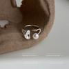Anillo Minimalista de Perla Natural Ajustable Personalidad Nicho Yuanbao Comida Anillo para Dedo Moda Coreana Anillo Combinable