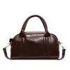 Bolso Cruzado Simple Casual Tipo Baguette para Mujer Otoño 2025 Nuevo Bolso de Hombro Único de Color Puro Lujo Ligero
