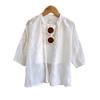 Camisa fina bordada feminina, duas peças, verão, novo estilo, estilo ocidental, casual, jeans, shorts AXA308-BXA159
