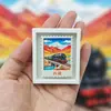 Marco de Fotos con Relieve 3D de Ciudad Creativa Imán para Refrigerador Souvenir de Turismo Cultural y Creativo Pegatina Magnética Decorativa de Resina Regalo