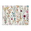 Manteles Individuales Florales de Algodón y Lino de Venta Caliente Transfronteriza para Primavera y Verano, Manteles Rectangulares Estilo Occidental Estampados con Aislamiento Térmico, Manteles de Mesa, Manteles para Platos al por Mayor