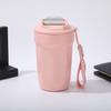 Caneca de Café Octogonal de Aço Inoxidável 316 de Alto Valor Estético, Copo Térmico Simples e Conveniente, Copo Portátil para Casais com Alça, Copo de Refrigerante