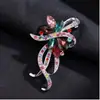 Broche de cristal de alta gama para mujer, temperamento, ramillete de moda versátil, accesorios europeos y americanos, cadena de suéter de doble uso